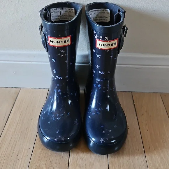 Toddler Star Print Hunter Boots - Picture 1 of 8